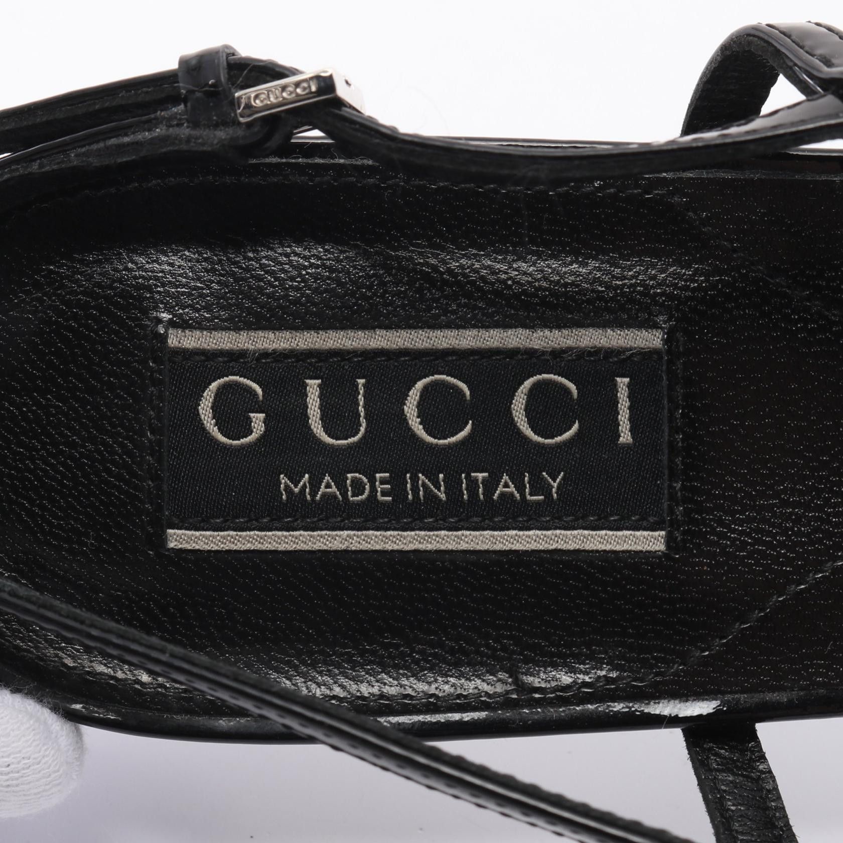 Gucci Gucci Gucci Double G Patent Leather Ballet Shoes Enamel Shoes 762765 Size ONE SIZE - 5 Thumbnail