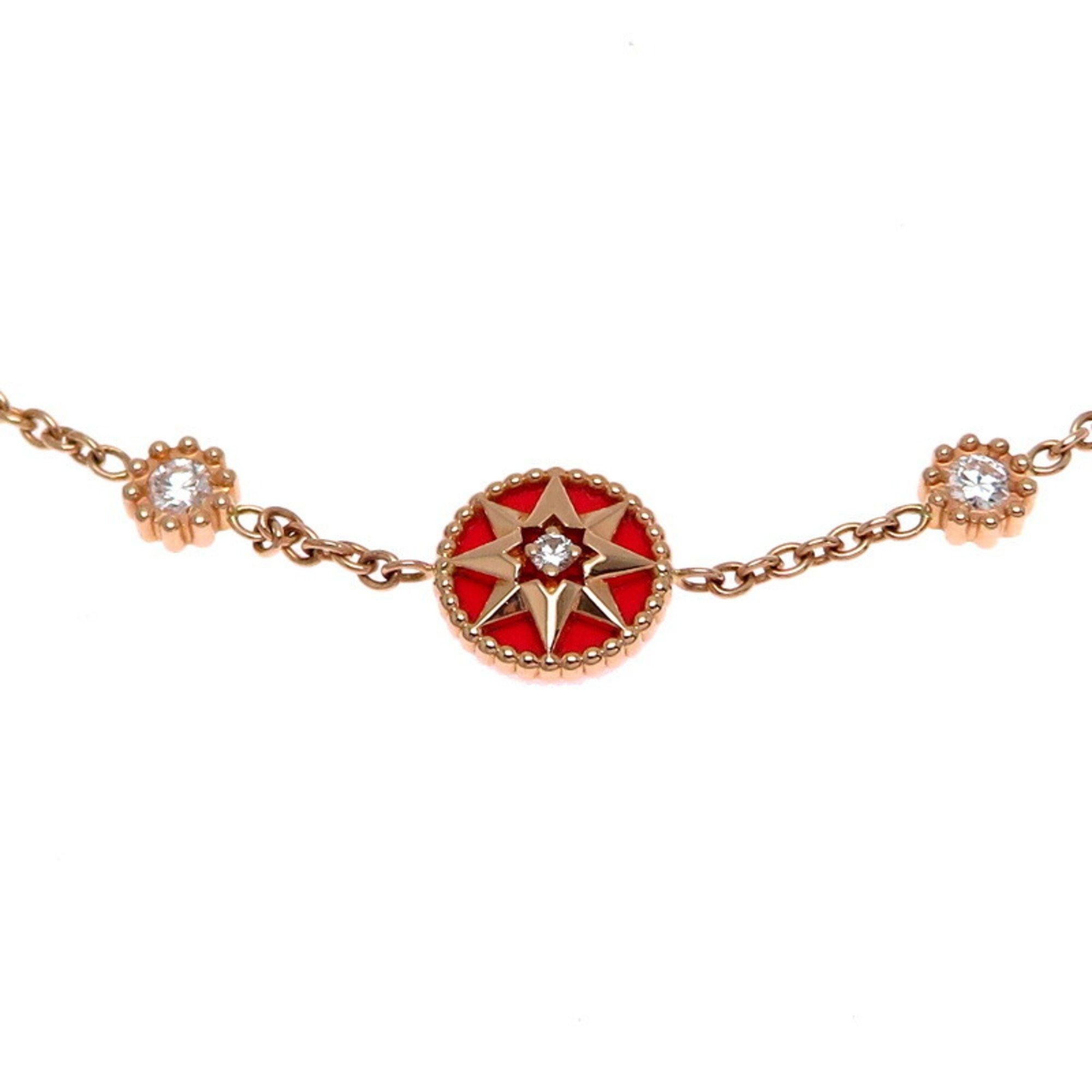 Dior Christian Dior Rose Devant Diamond Women's Bracelet JRDV95162 750 Pink Gold Size ONE SIZE - 3 Thumbnail