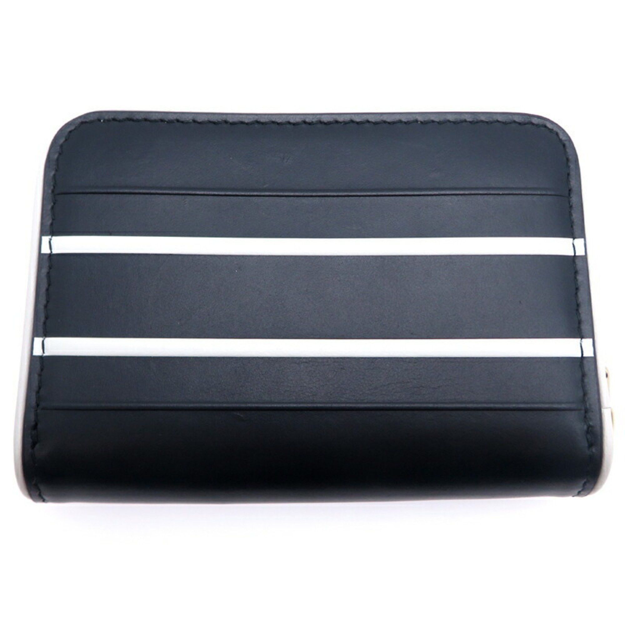Dior Christian Dior Compact Wallet Women's Coin Case Leather Black Size ONE SIZE - 2 Thumbnail