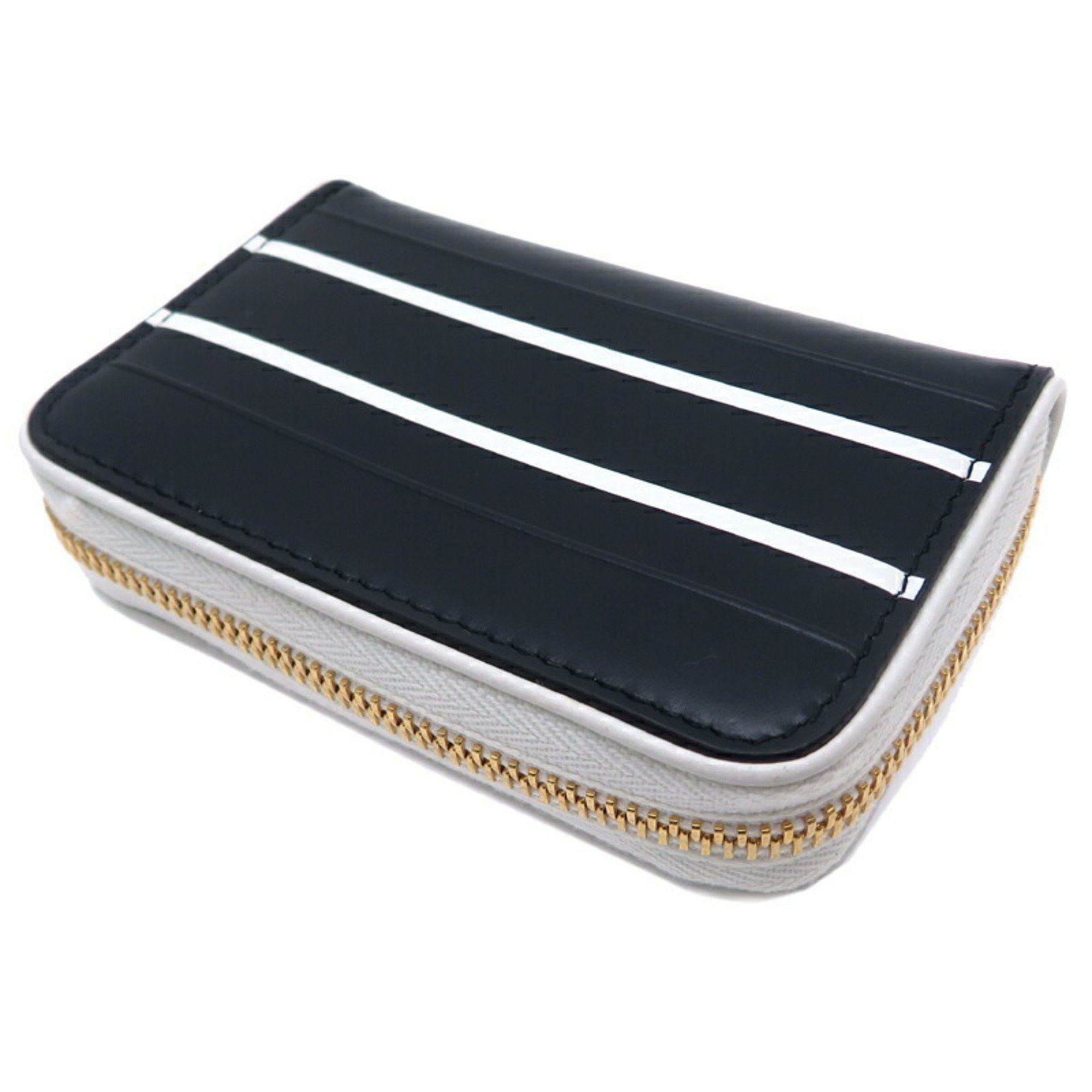 Dior Christian Dior Compact Wallet Women's Coin Case Leather Black Size ONE SIZE - 4 Thumbnail