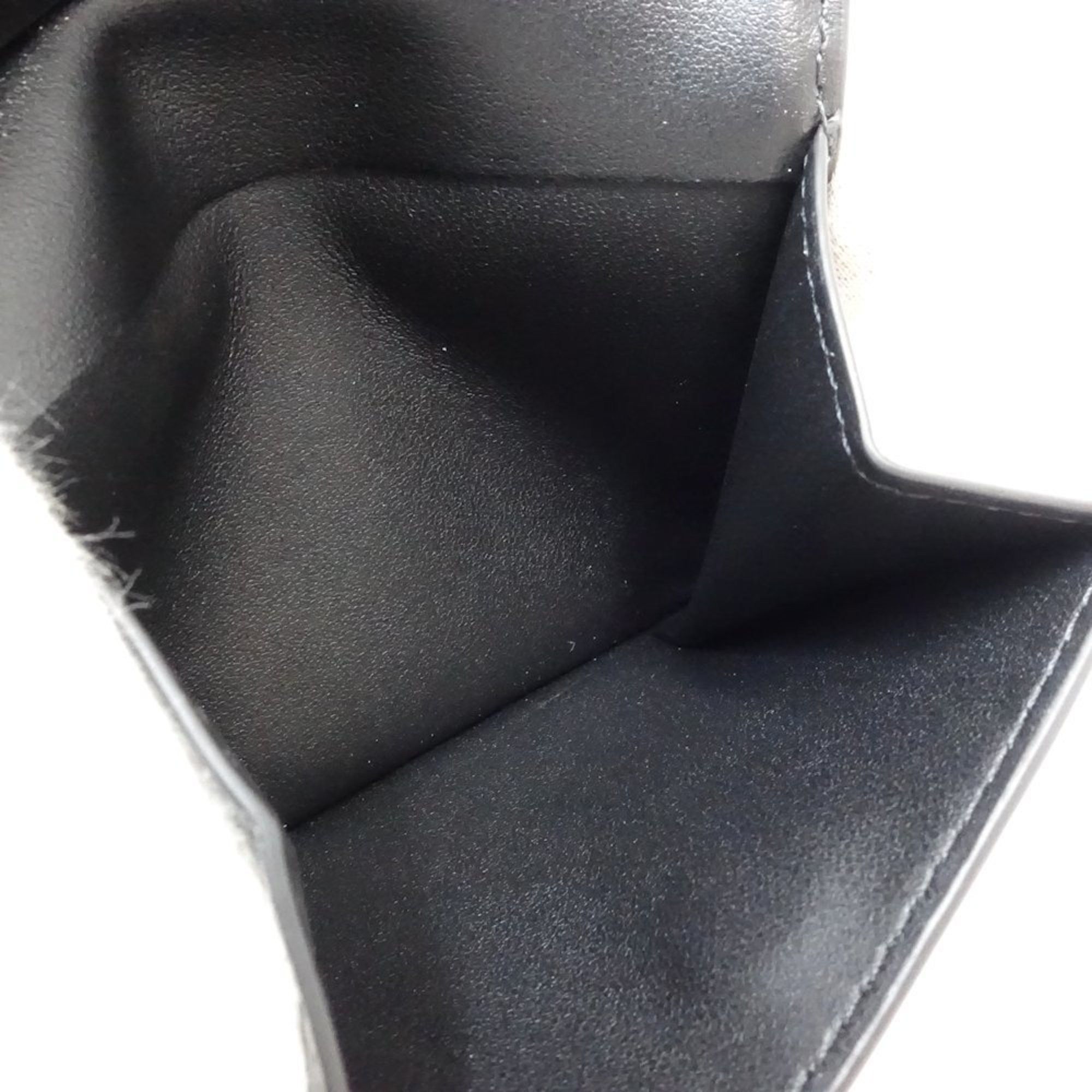Coach COACH Bi-fold Wallet 75363 Signature Compact Flap Leather Black 181362 Size ONE SIZE - 6 Thumbnail