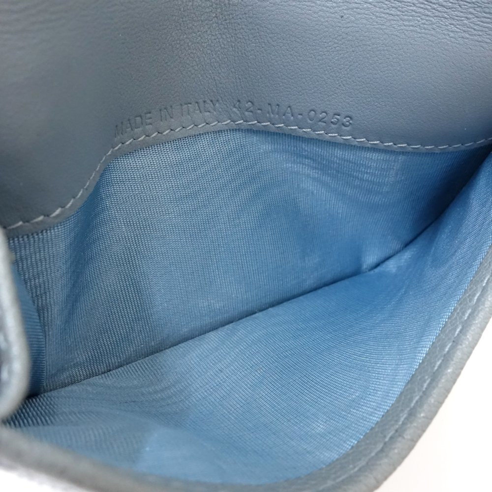 Dior Christian Dior Business Card Holder/Card Case S5692CCEH Saddle Cosmos Leather Cloud Blue 181351 Size ONE SIZE - 7 Thumbnail