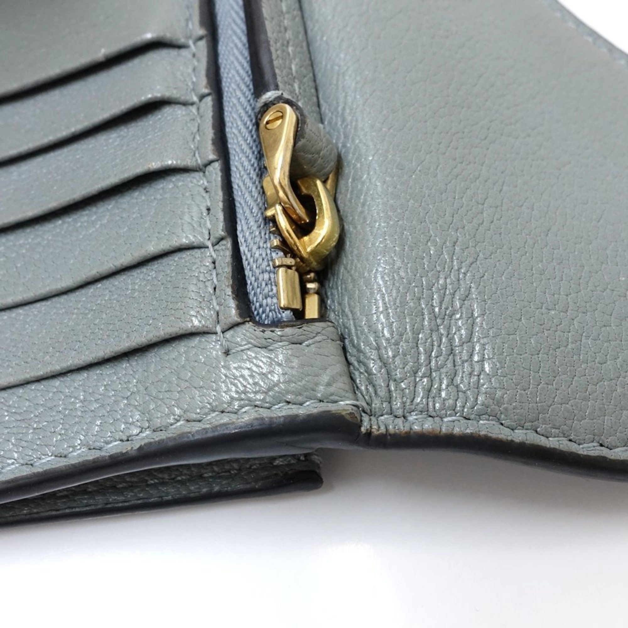 Dior Christian Dior Business Card Holder/Card Case S5692CCEH Saddle Cosmos Leather Cloud Blue 181351 Size ONE SIZE - 5 Thumbnail