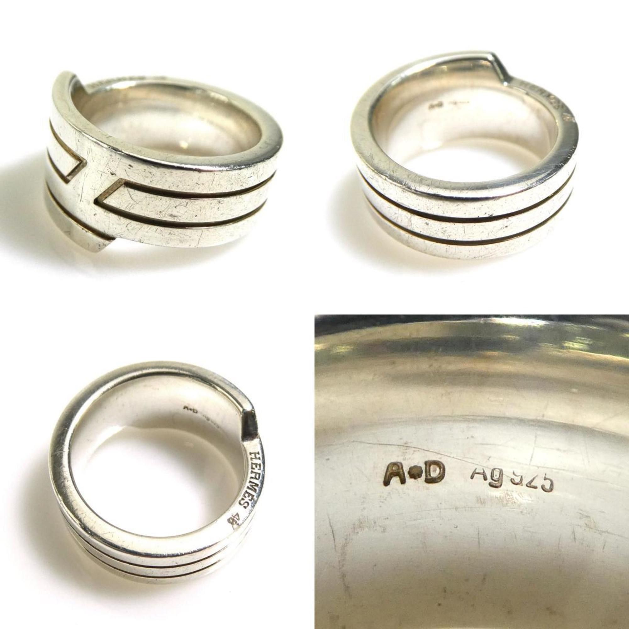 Hermes Hermes Ring Italy Silver 925 Men's Women's h31134a Size ONE SIZE - 4 Thumbnail