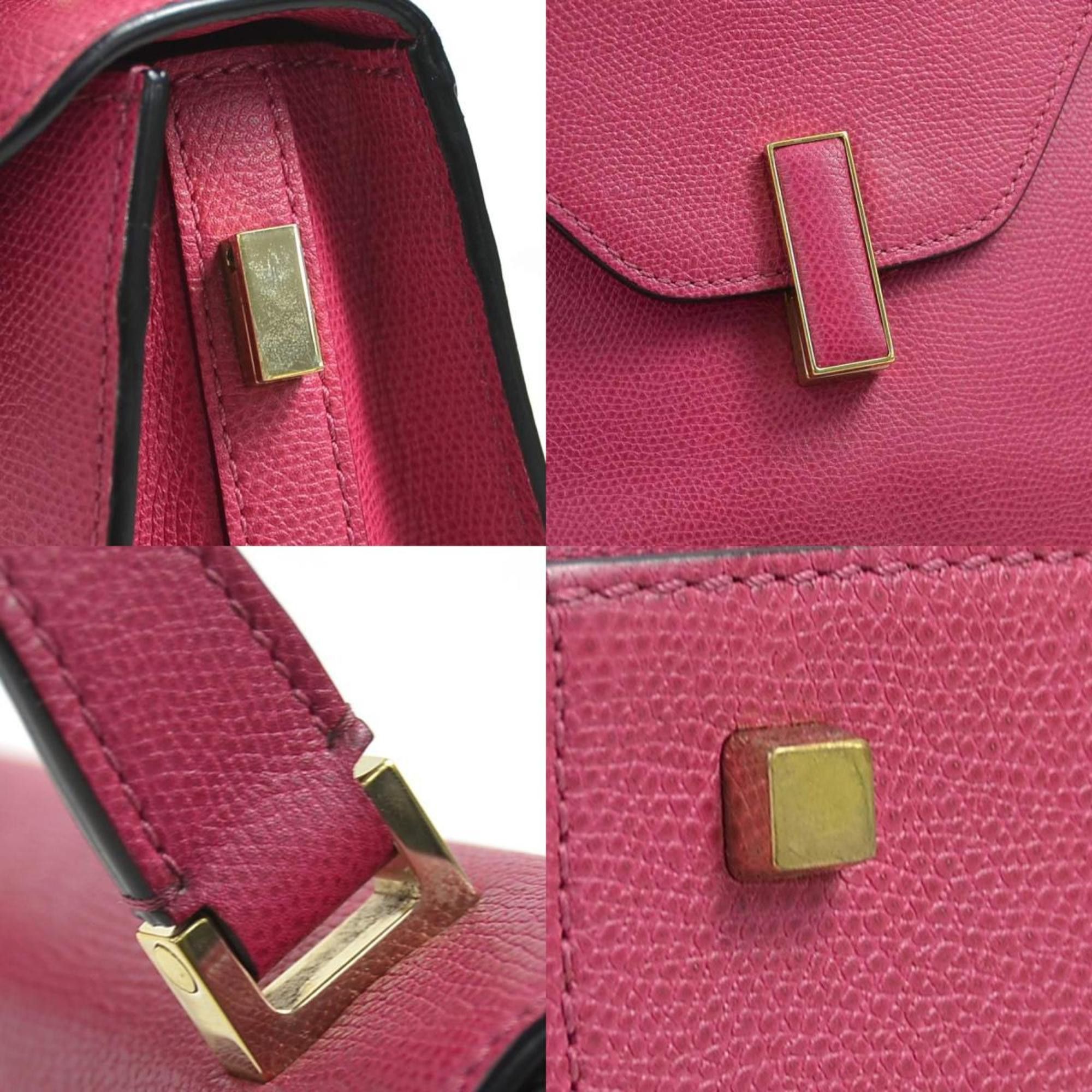 Valextra Valextra Handbag Shoulder Bag Iside Mini Leather Magenta Women's 90105a Size ONE SIZE - 4 Thumbnail