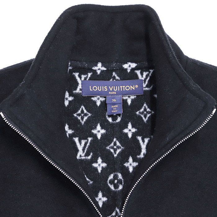 Louis Vuitton Louis Vuitton Louis Vuitton Poncho Monogram Wool/Silk Coat Leather Outerwear RW242WB Size ONE SIZE - 12 Thumbnail