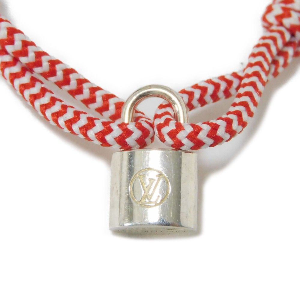 Louis Vuitton Louis Vuitton Louis Vuitton Silver Lockit Bracelet Cotton Bracelet Q95705 Size ONE SIZE - 3 Thumbnail