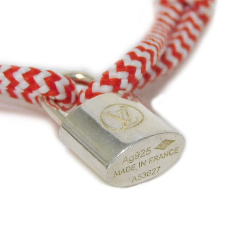 Louis Vuitton Louis Vuitton Louis Vuitton Silver Lockit Bracelet Cotton Bracelet Q95705 Size ONE SIZE - 5 Thumbnail