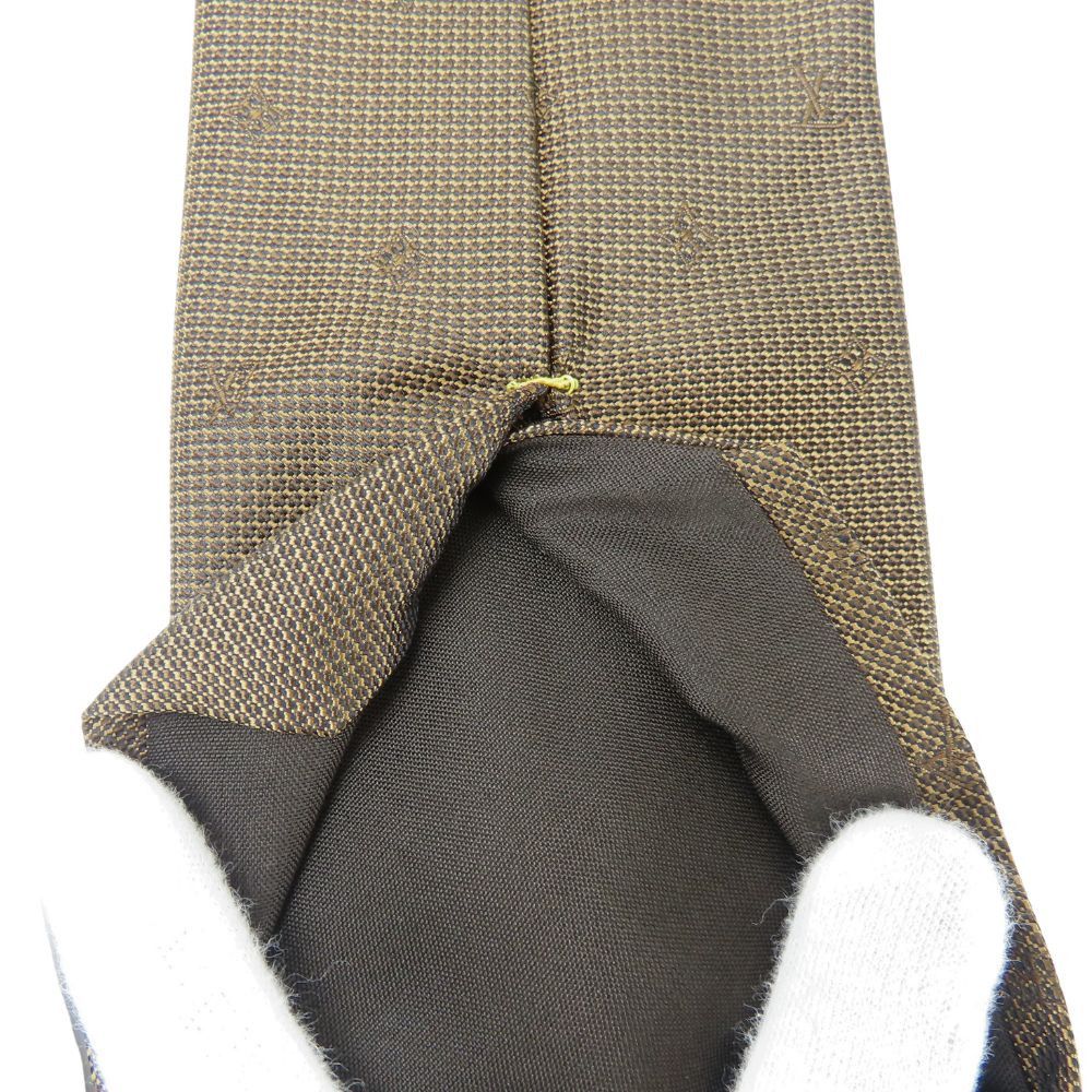 Louis Vuitton Louis Vuitton Louis Vuitton Monogram Silk Tie Cotton Necktie Size ONE SIZE - 7 Thumbnail