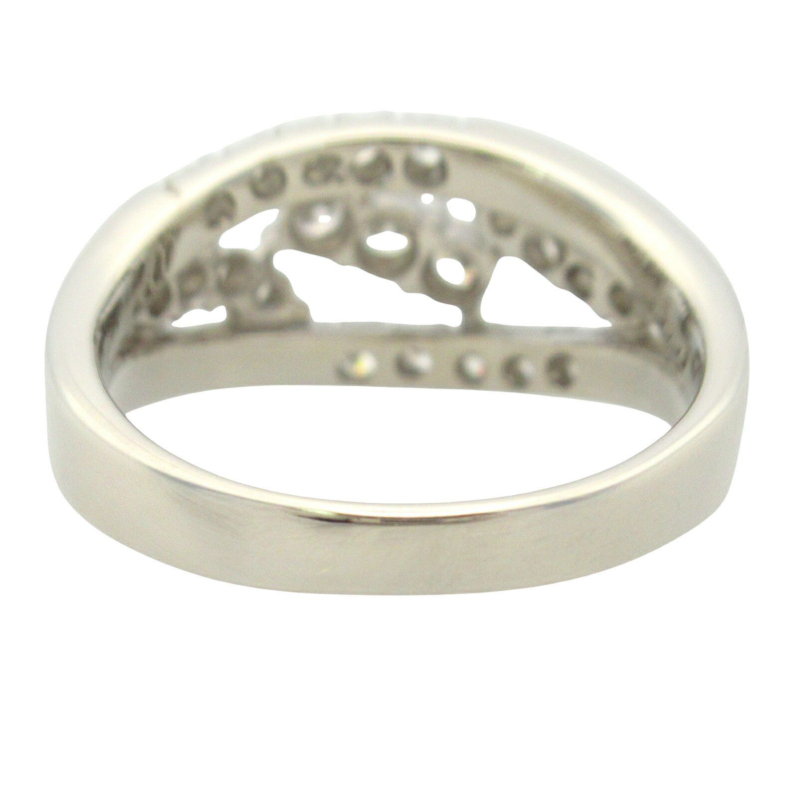 Other LuxUness JEWELRY Diamond Pt900 Platinum Ring Metal Ring Size ONE SIZE - 3 Thumbnail