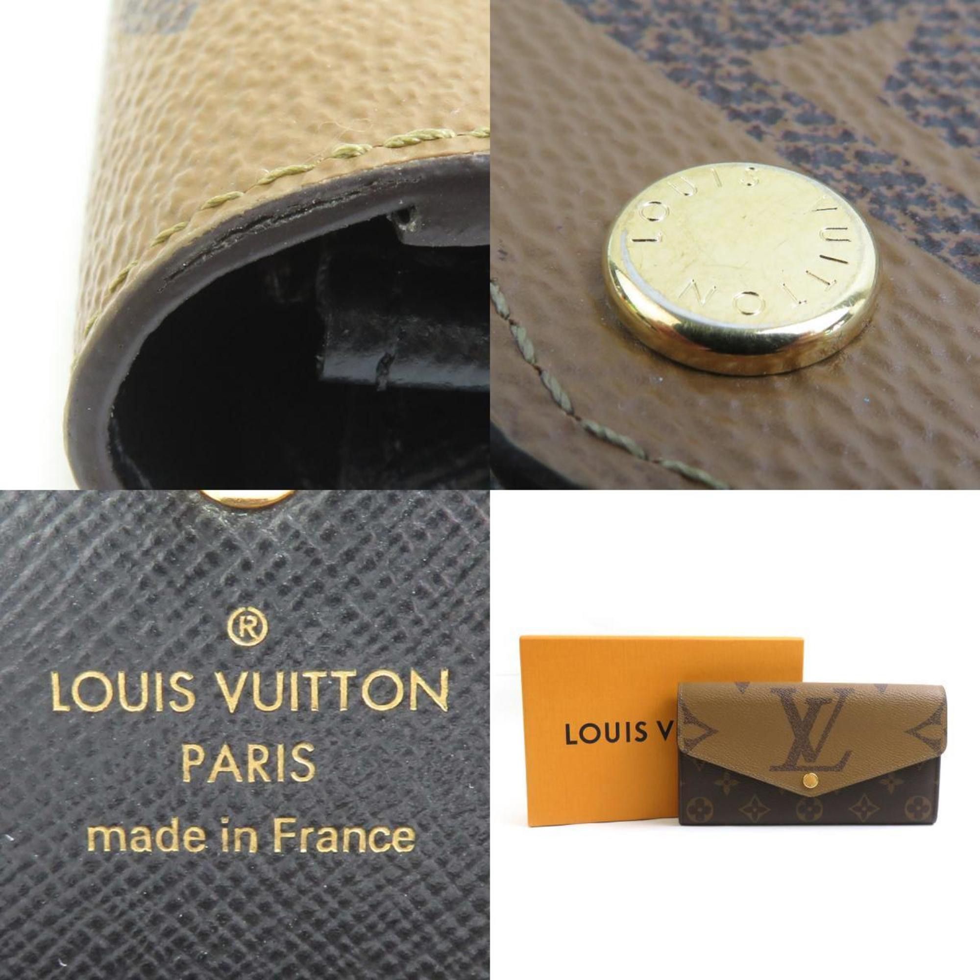 Louis Vuitton Louis Vuitton Long Wallet Monogram Reverse Portefeuille Sarah Brown Men's Women's M80726 h31128a Size ONE SIZE - 5 Thumbnail