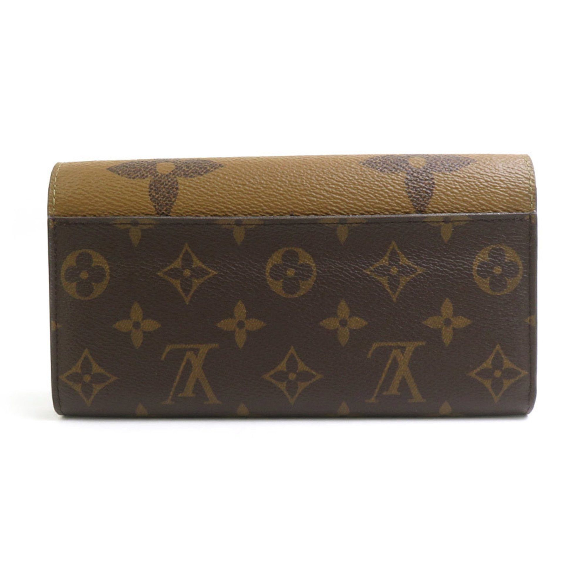 Louis Vuitton Louis Vuitton Long Wallet Monogram Reverse Portefeuille Sarah Brown Men's Women's M80726 h31128a Size ONE SIZE - 2 Thumbnail