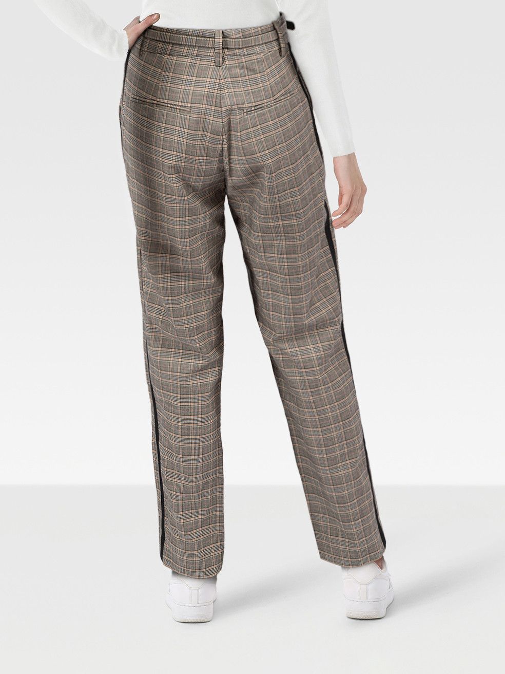 Rag & Bone Grey Wool Tartan Belted Trousers Size 25" / US 0 / IT 36 - 2 Thumbnail