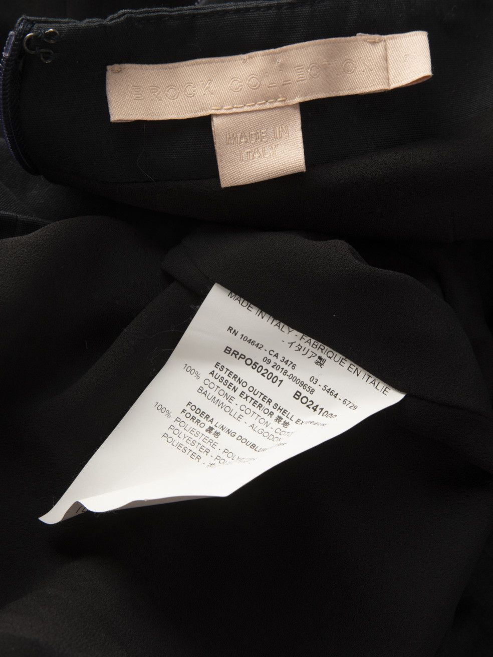 Brock Collection Black Square Neck Slit Dress Size XS / US 0-2 / IT 36-38 - 6 Thumbnail