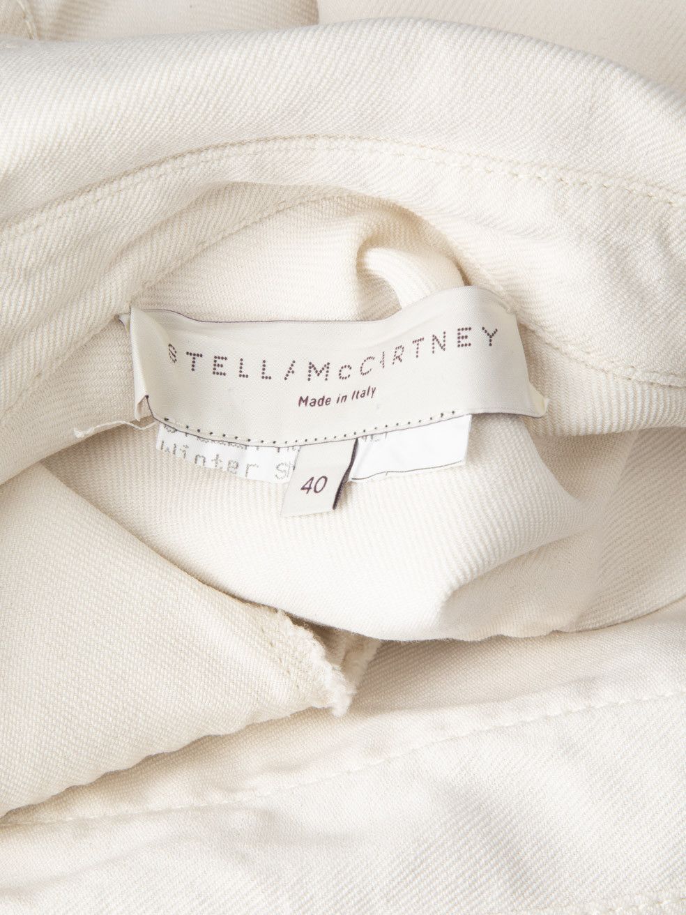 Stella McCartney Ecru Snap Button Long Jacket Size S / US 4 / IT 40 - 7 Thumbnail
