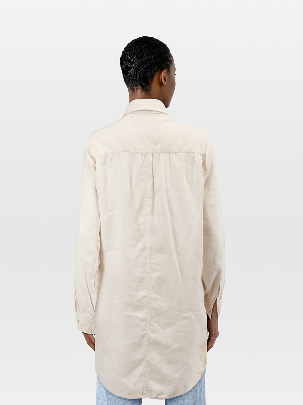 Stella McCartney Ecru Snap Button Long Jacket Size S / US 4 / IT 40 - 2 Thumbnail