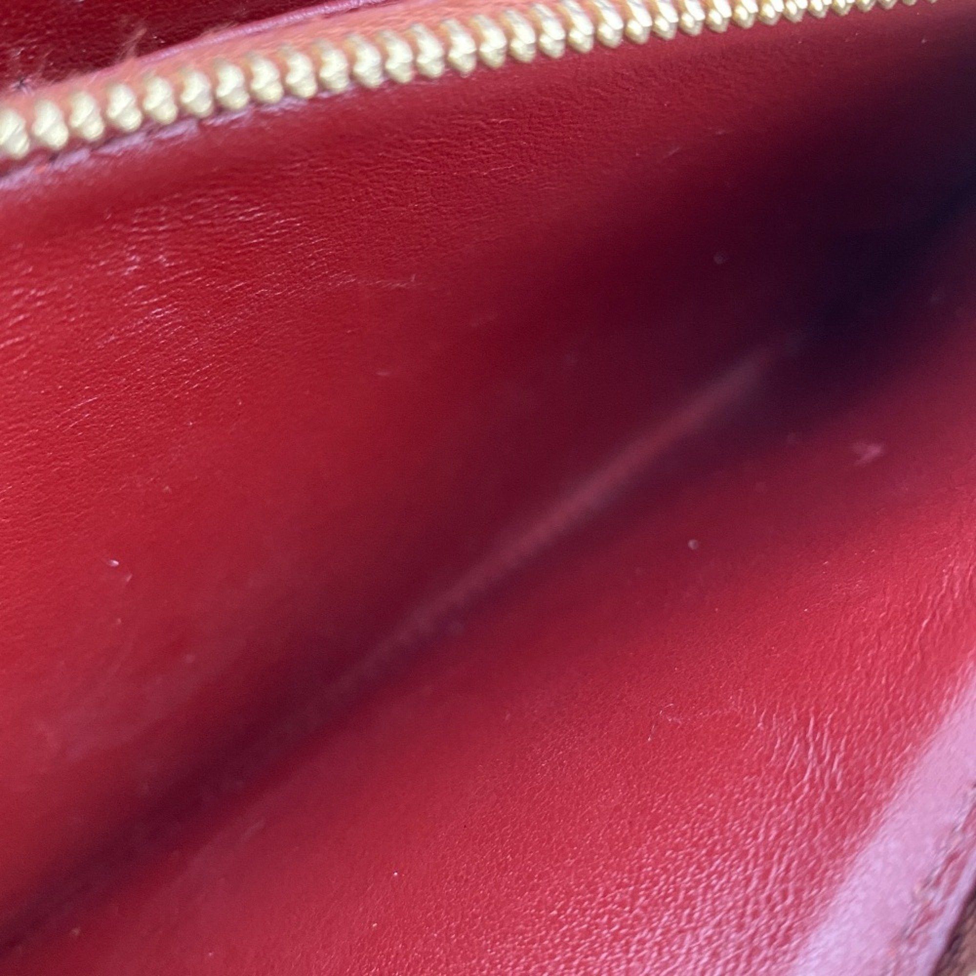 Celine CELINE 10B563 BEL LARGE FLAP WALLET Long wallet Wine red Women's Size ONE SIZE - 11 Thumbnail