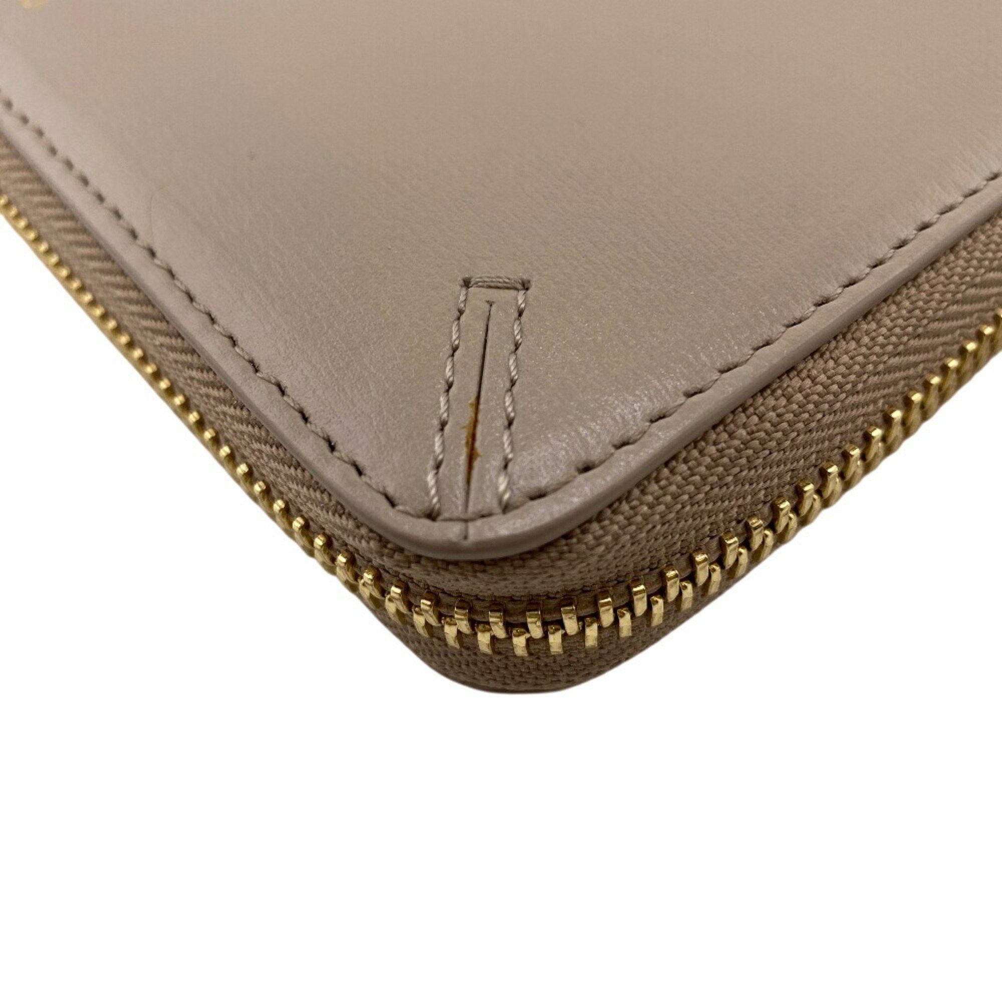 Giorgio Armani GIORGIO ARMANI Y1H372 Round Long Wallet Grey Unisex Size ONE SIZE - 4 Thumbnail