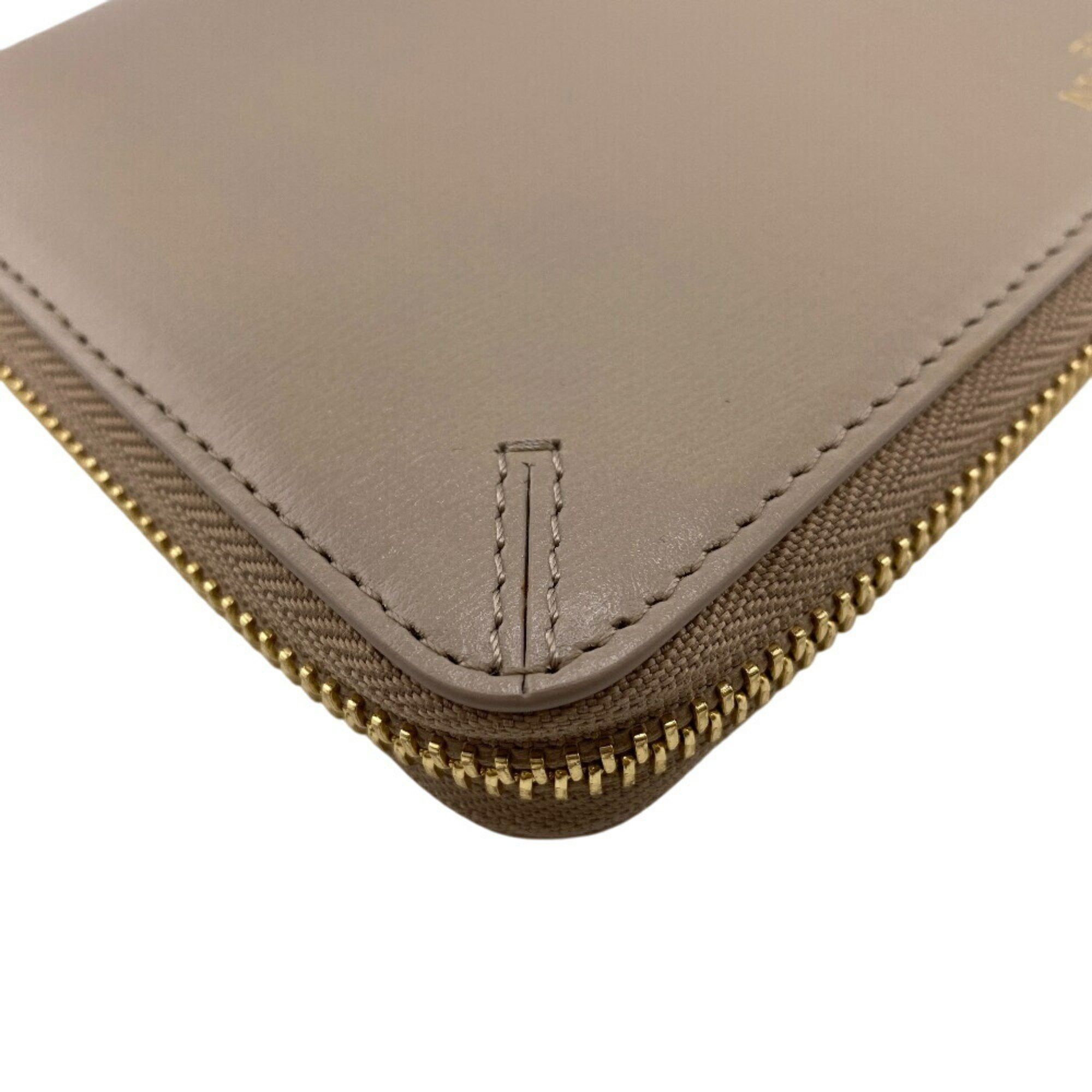 Giorgio Armani GIORGIO ARMANI Y1H372 Round Long Wallet Grey Unisex Size ONE SIZE - 5 Thumbnail