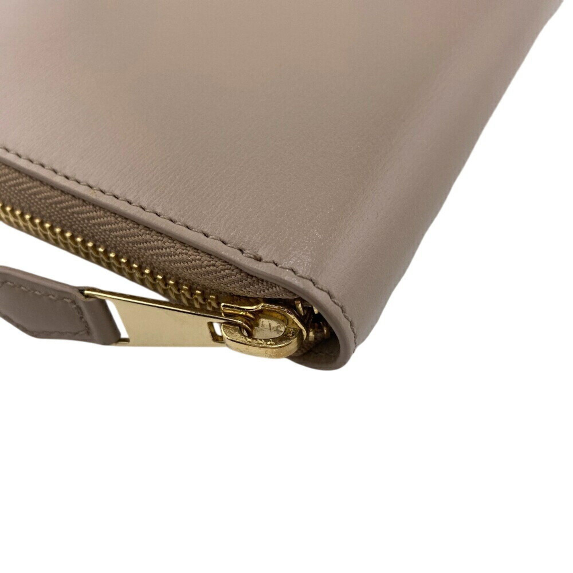 Giorgio Armani GIORGIO ARMANI Y1H372 Round Long Wallet Grey Unisex Size ONE SIZE - 3 Thumbnail
