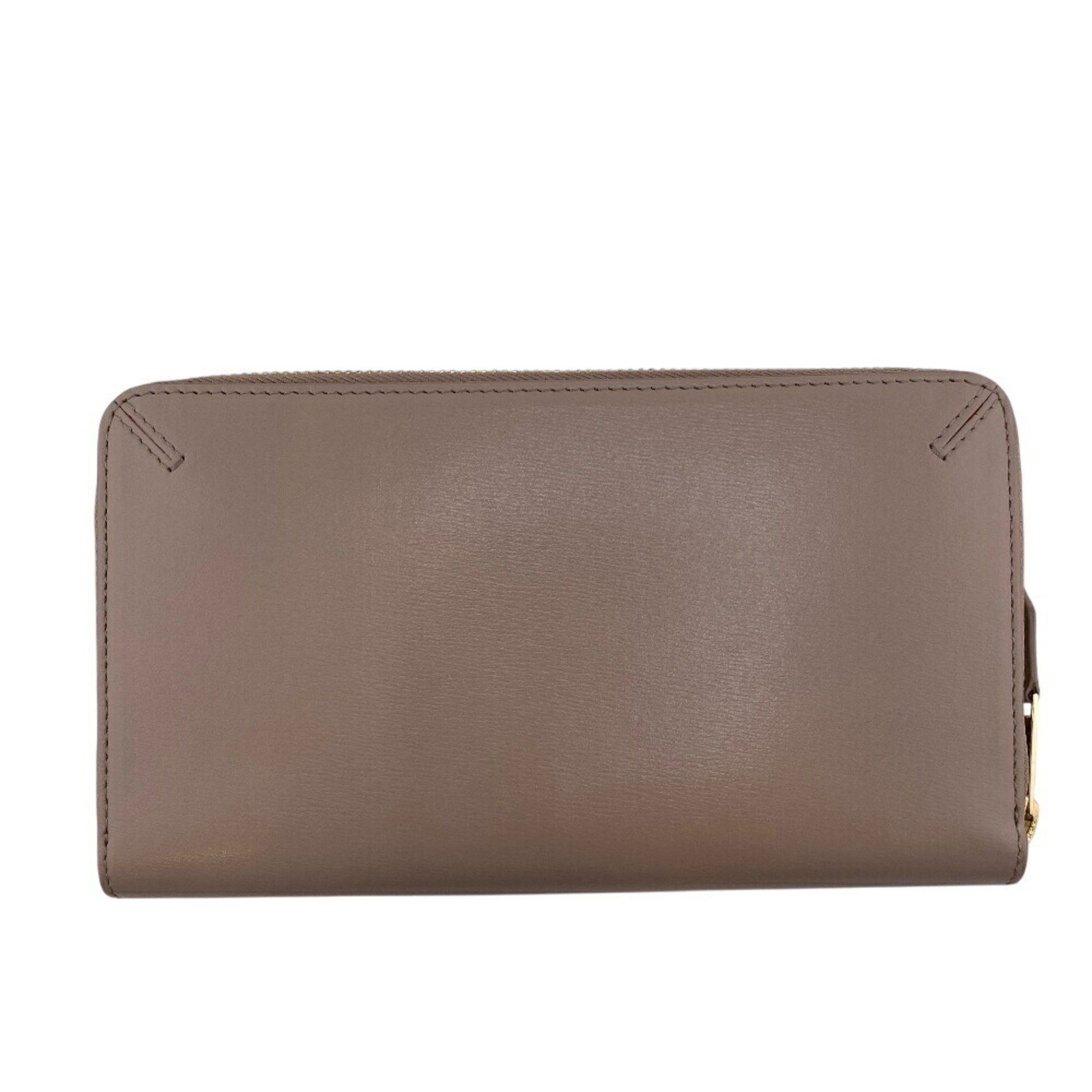 Giorgio Armani GIORGIO ARMANI Y1H372 Round Long Wallet Grey Unisex Size ONE SIZE - 2 Thumbnail