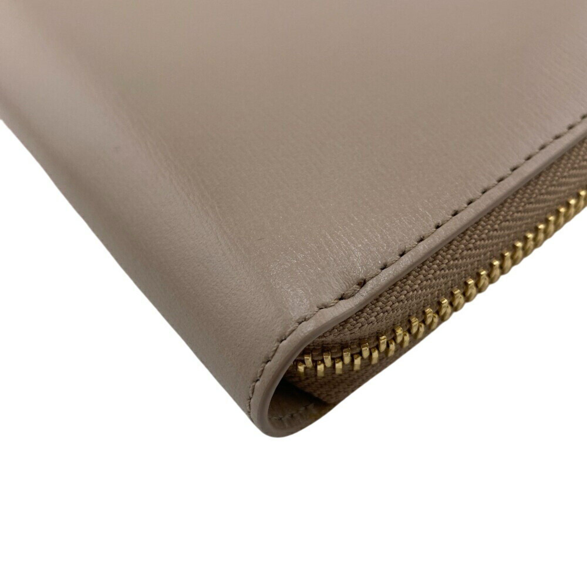 Giorgio Armani GIORGIO ARMANI Y1H372 Round Long Wallet Grey Unisex Size ONE SIZE - 6 Thumbnail