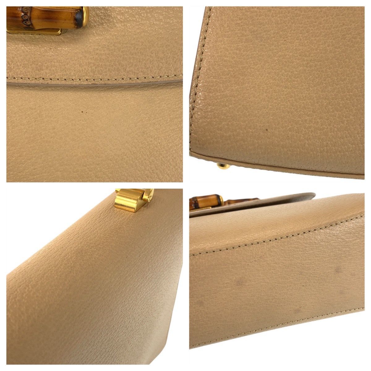 Gucci Gucci Gucci Leather Bamboo Handbag 000 110 Leather Handbag 000 110 Size ONE SIZE - 5 Thumbnail