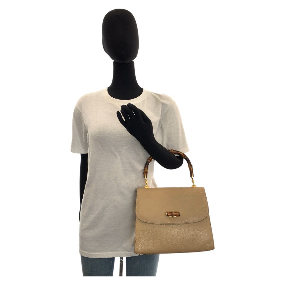 Gucci Gucci Gucci Leather Bamboo Handbag 000 110 Leather Handbag 000 110 Size ONE SIZE - 6 Thumbnail
