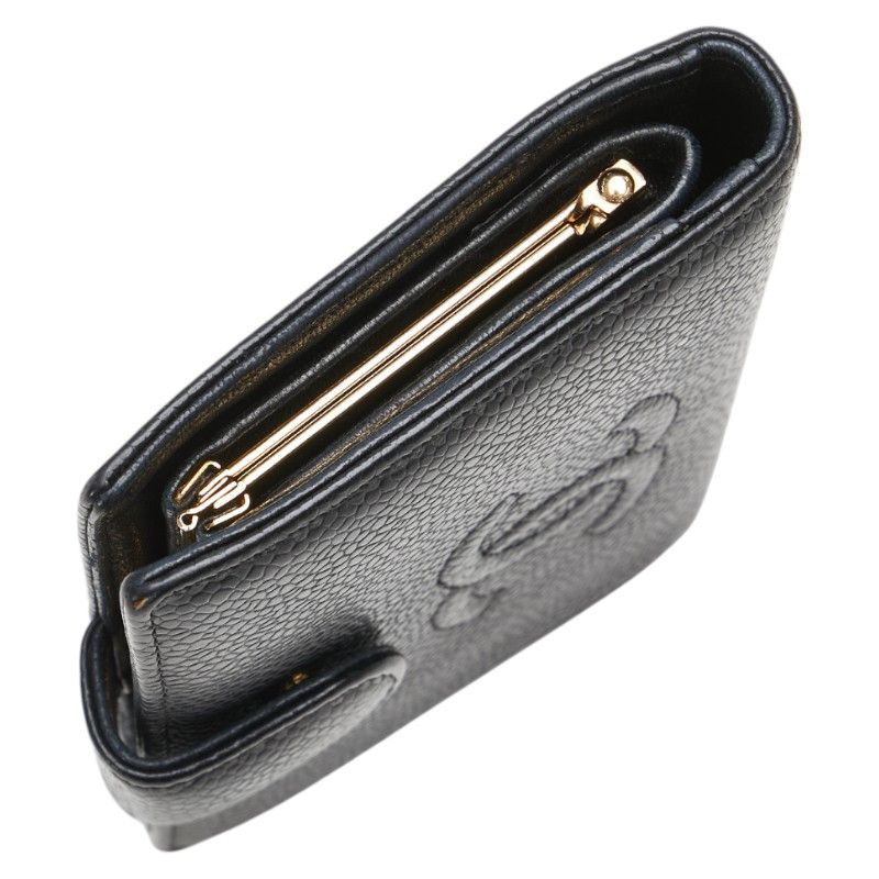 Chanel Chanel Chanel Coco Mark Caviar Skin Wallet Leather Short Wallet Size ONE SIZE - 4 Thumbnail
