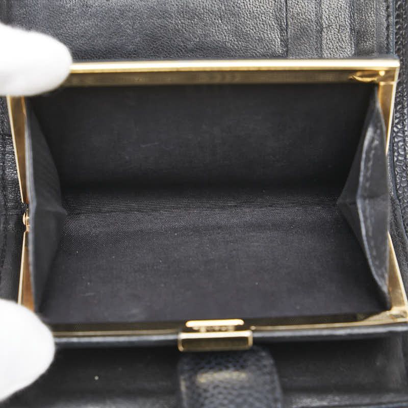 Chanel Chanel Chanel Coco Mark Caviar Skin Wallet Leather Short Wallet Size ONE SIZE - 7 Thumbnail
