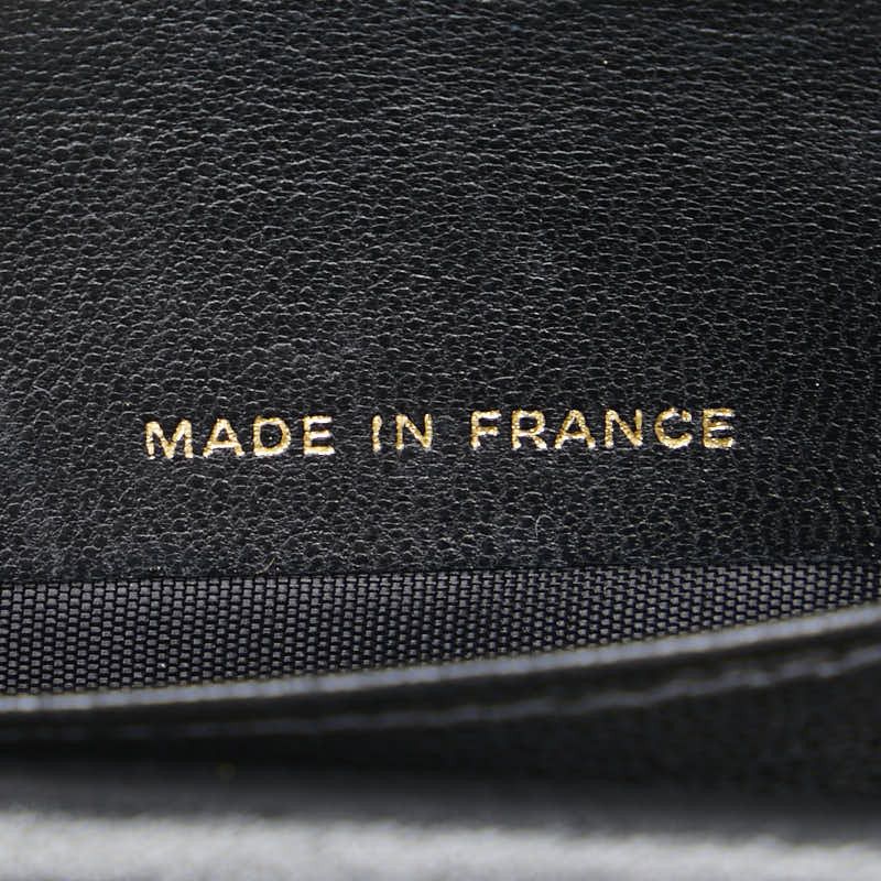 Chanel Chanel Chanel Coco Mark Caviar Skin Wallet Leather Short Wallet Size ONE SIZE - 11 Thumbnail