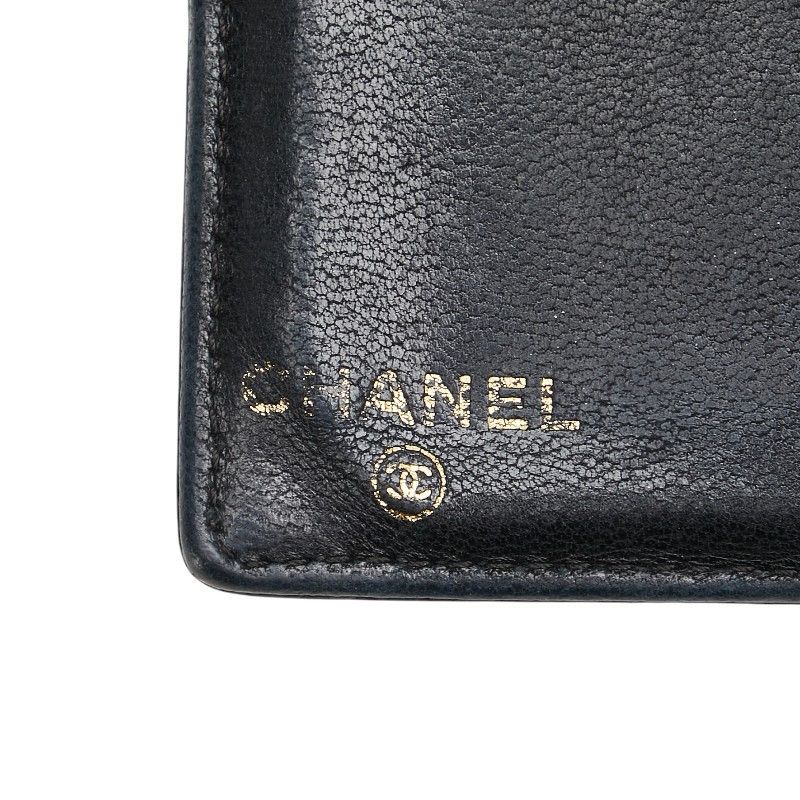 Chanel Chanel Chanel Coco Mark Caviar Skin Wallet Leather Short Wallet Size ONE SIZE - 9 Thumbnail
