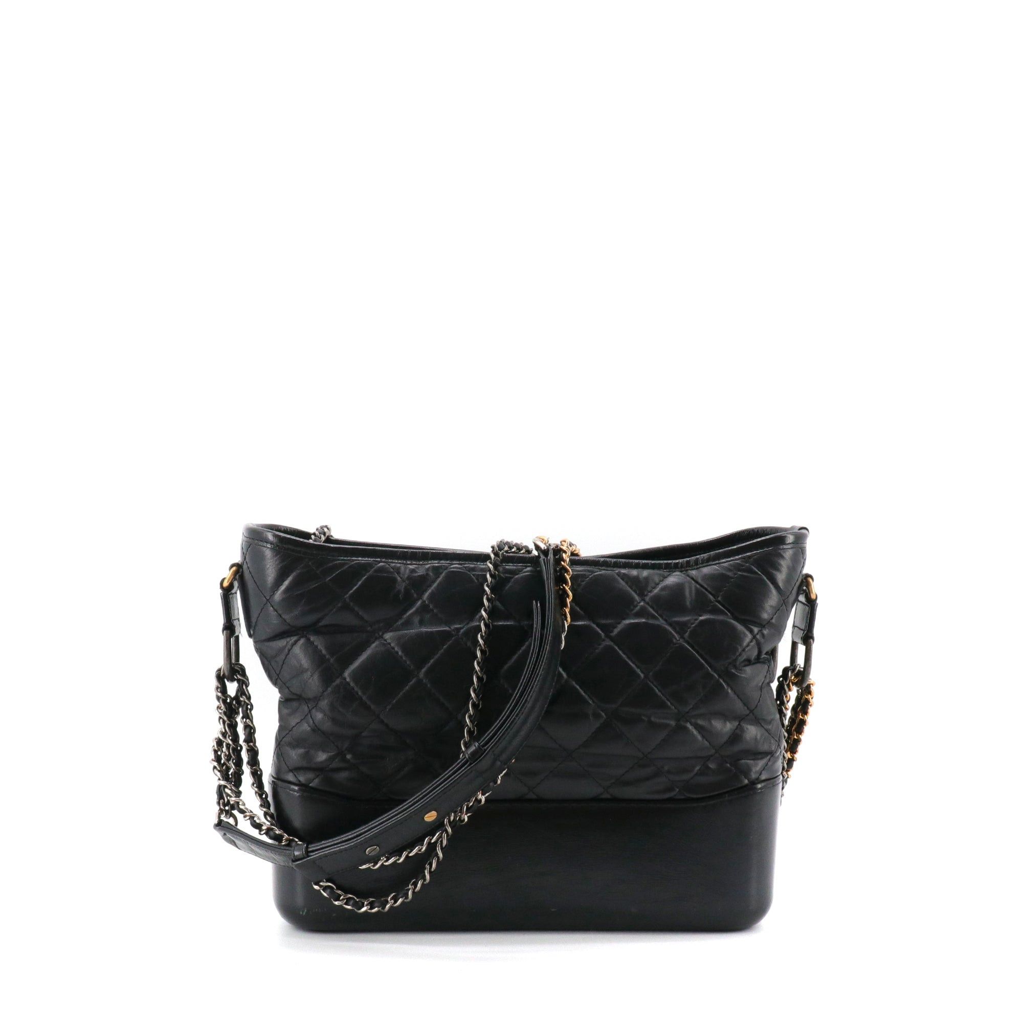 Chanel CHANEL - Chanel Gabrielle GM black leather shoulder bag Size ONE SIZE - 3 Thumbnail