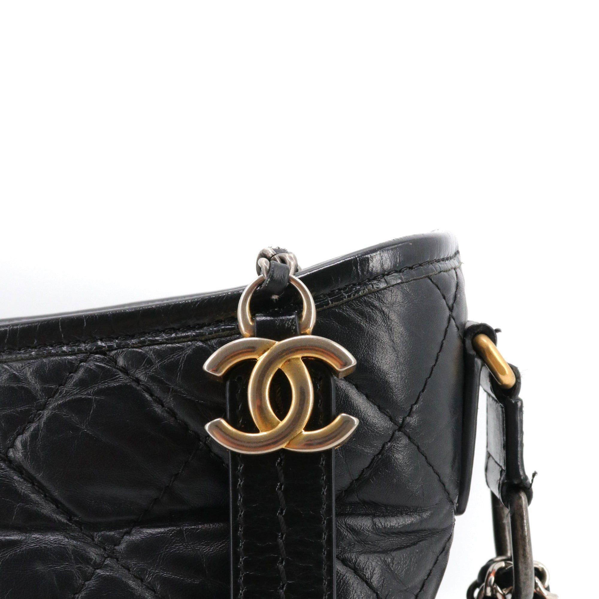 Chanel CHANEL - Chanel Gabrielle GM black leather shoulder bag Size ONE SIZE - 5 Thumbnail
