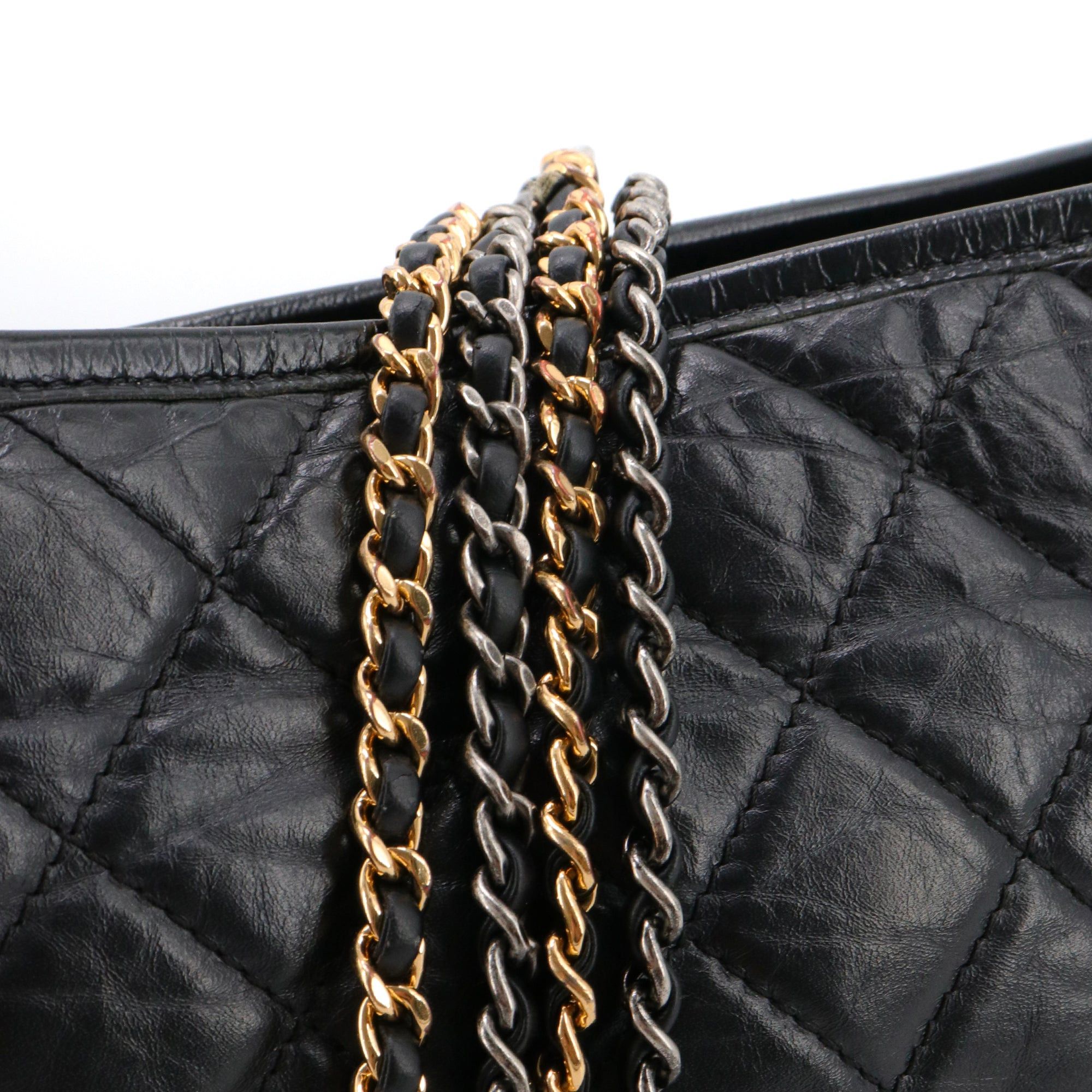 Chanel CHANEL - Chanel Gabrielle GM black leather shoulder bag Size ONE SIZE - 6 Thumbnail
