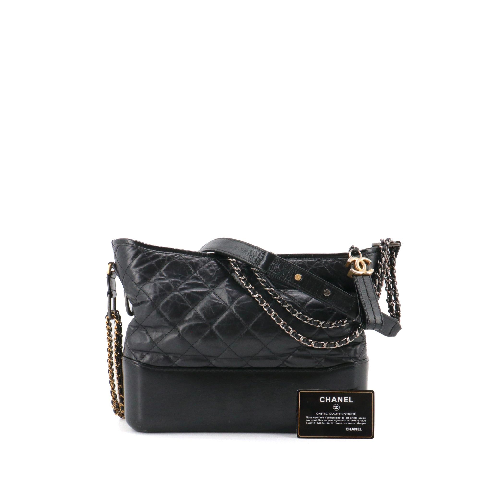 Chanel CHANEL - Chanel Gabrielle GM black leather shoulder bag Size ONE SIZE - 10 Thumbnail