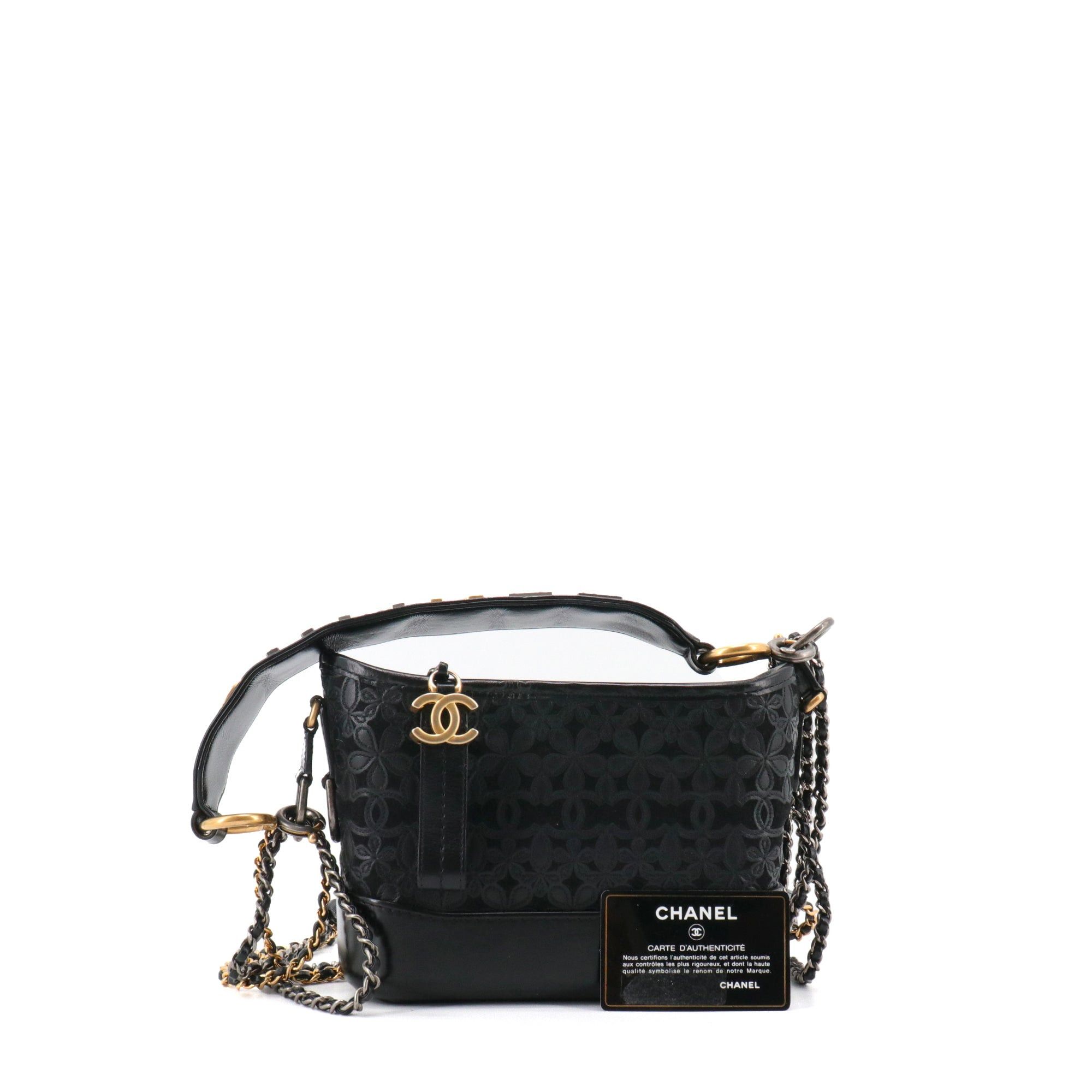 Chanel CHANEL - Chanel Limited Edition Gabrielle Mini shoulder bag in black leather and canvas Size ONE SIZE - 9 Thumbnail