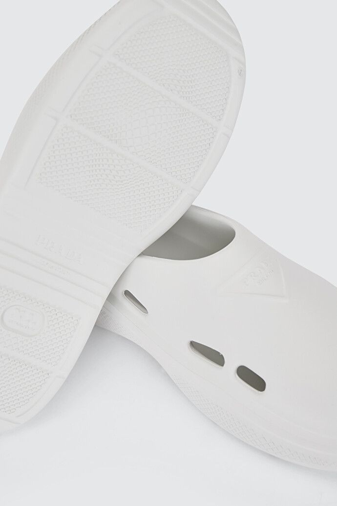 Prada foam rubber mules white Size US 7 / IT 37 - 4 Thumbnail