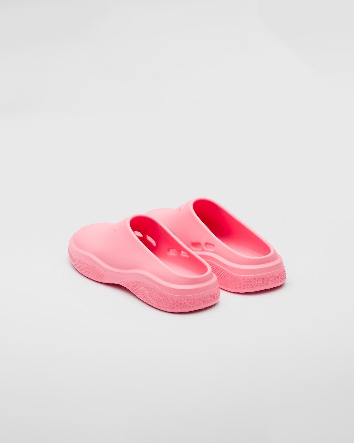 Prada foam rubber mules pink Size US 9 / IT 39 - 3 Thumbnail