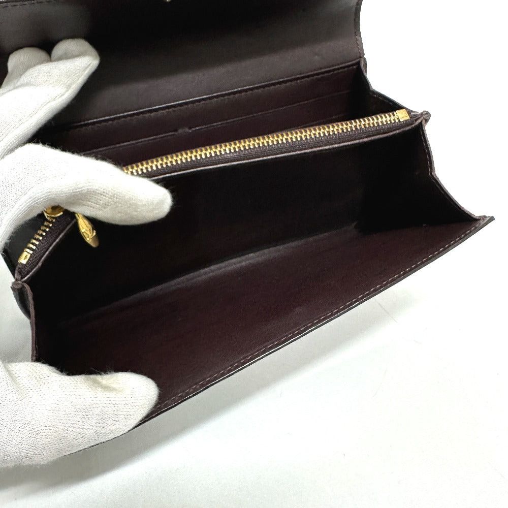 Louis Vuitton Louis Vuitton M90152 Portofoil Sala Folded In Half Long Wallet Monogram Vernis Women Amaranth Size ONE SIZE - 10 Thumbnail