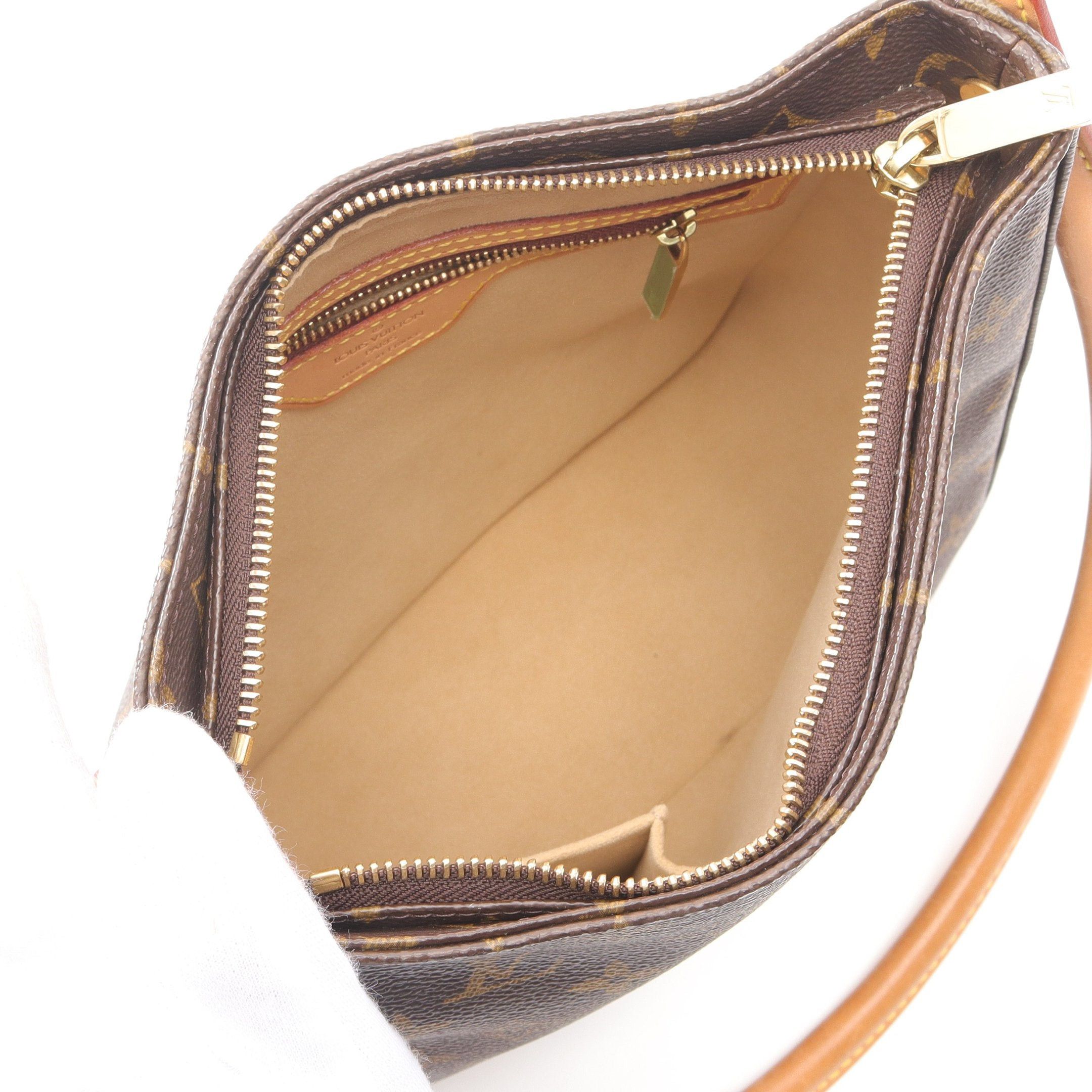Louis Vuitton Louis Vuitton Looping Mm Monogram Shoulder Bag Leather Brown Size ONE SIZE - 3 Thumbnail
