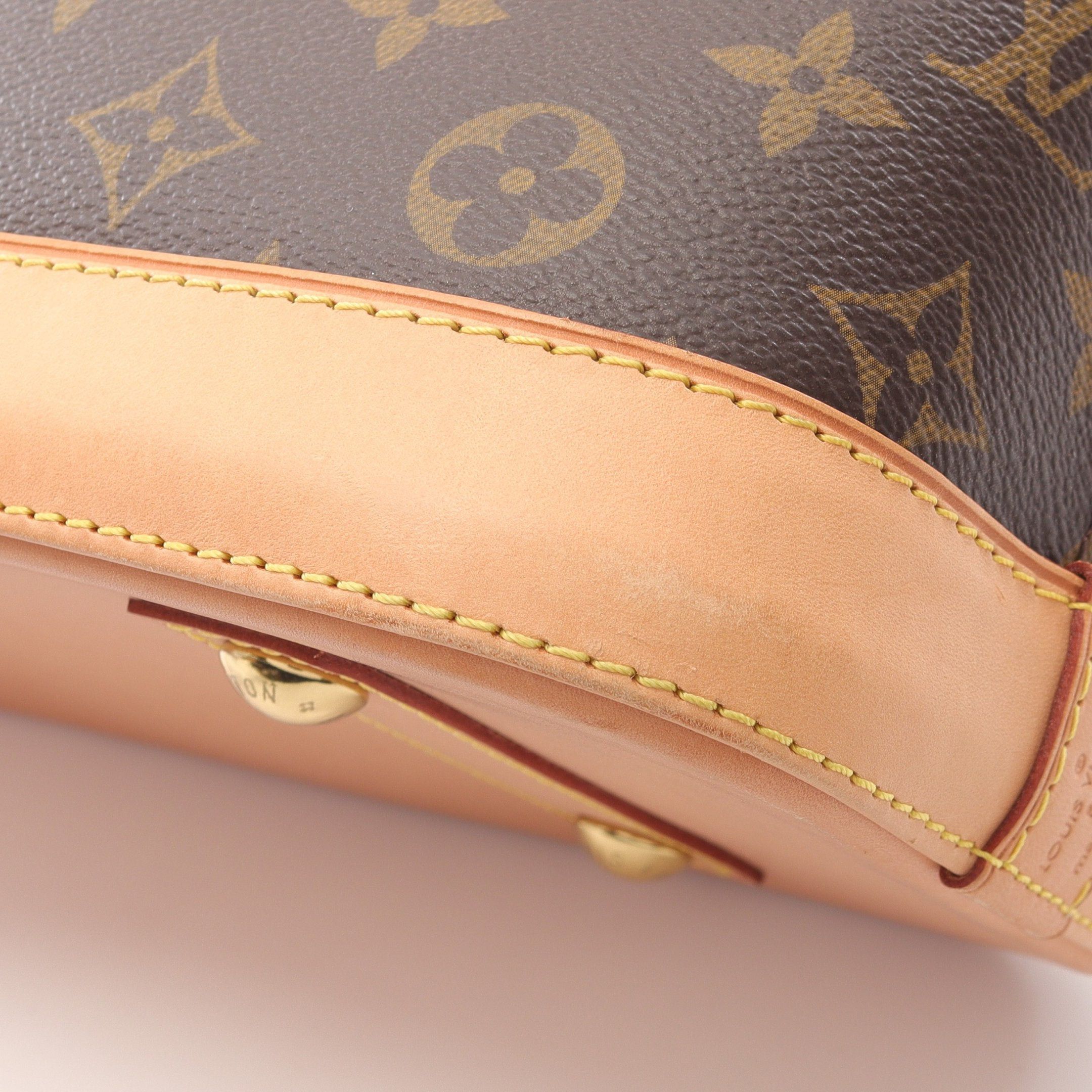 Louis Vuitton Louis Vuitton Alma Monogram Handbag Leather Brown Size ONE SIZE - 8 Thumbnail