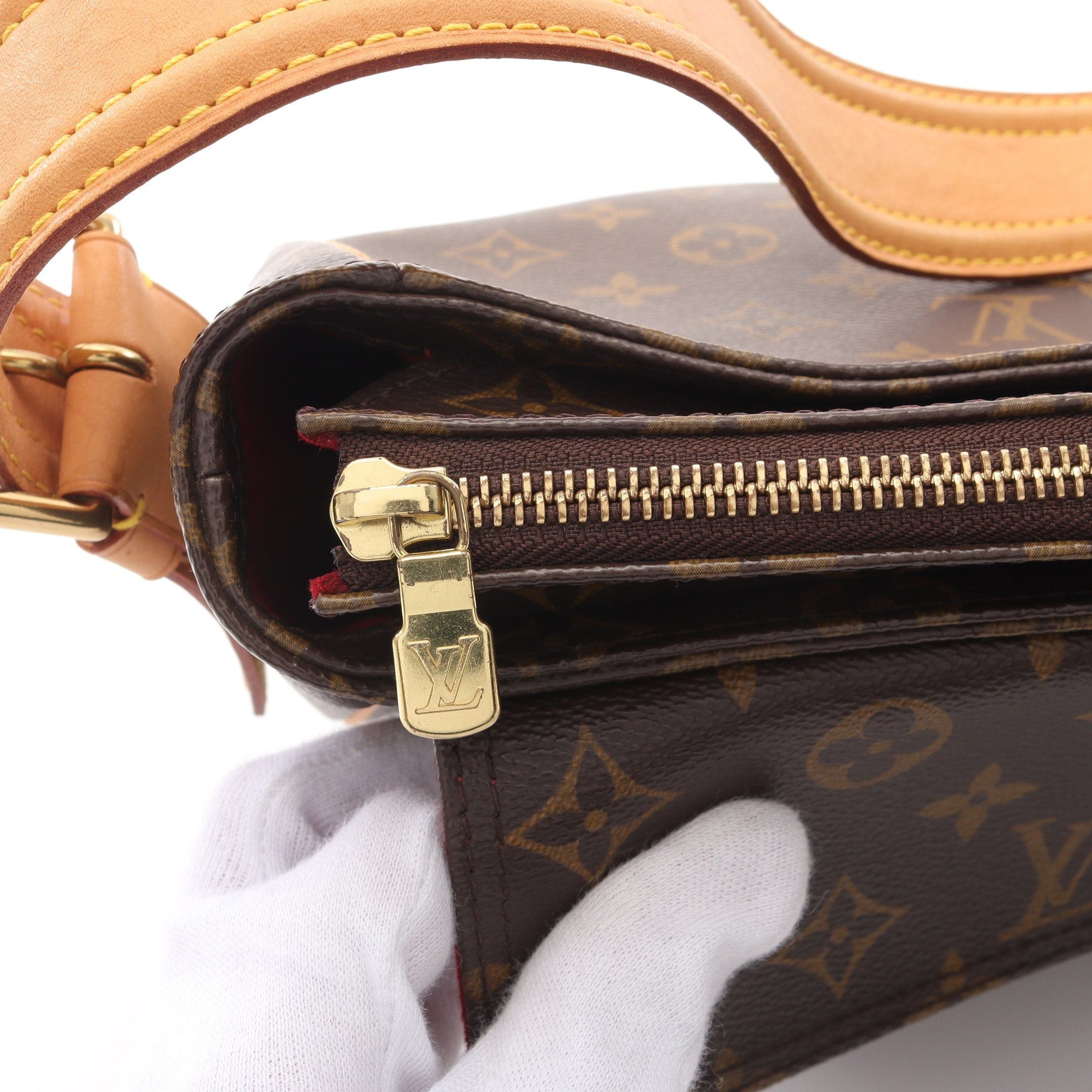 Louis Vuitton Louis Vuitton Vivacite Gm Monogram Shoulder Bag Leather Brown Size ONE SIZE - 8 Thumbnail