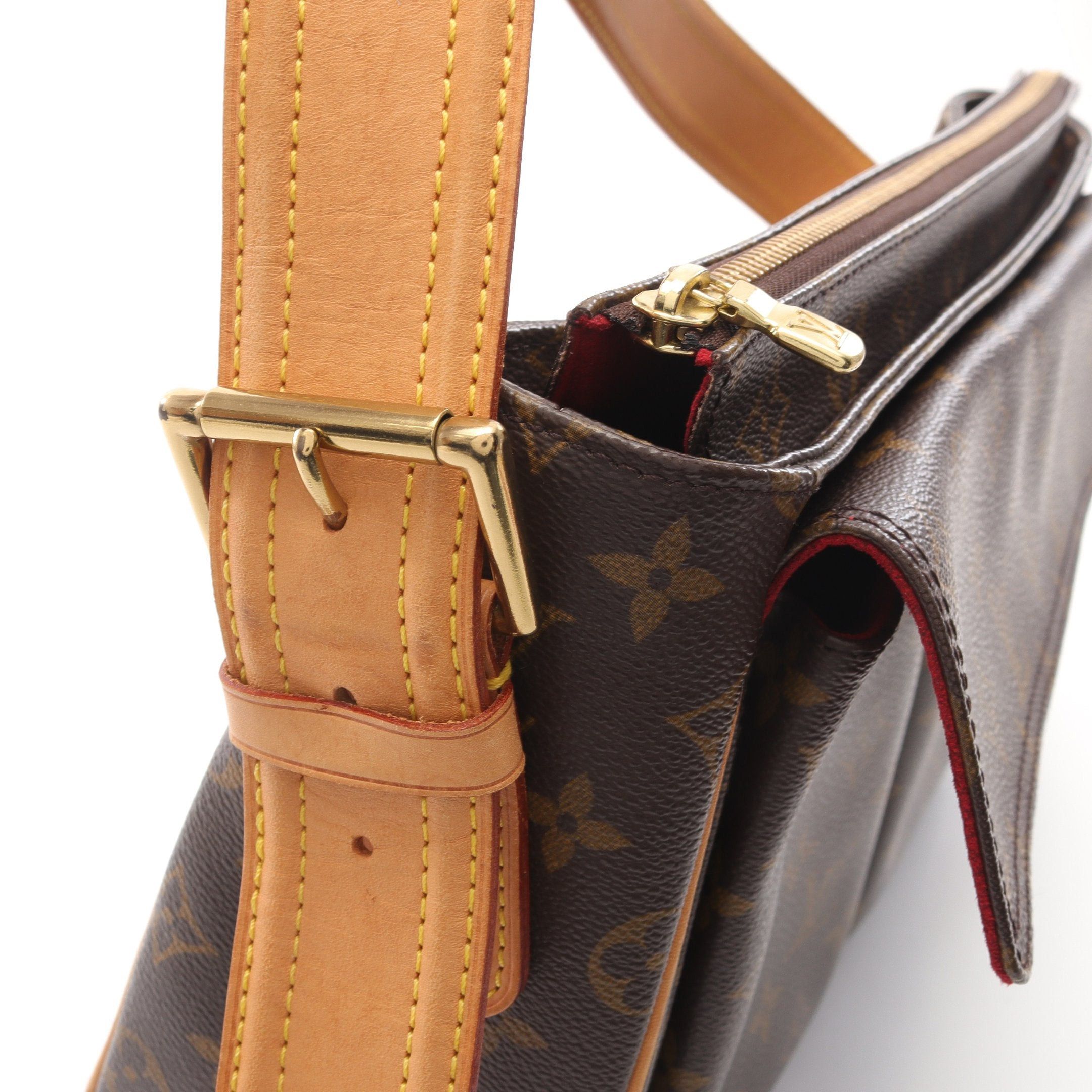 Louis Vuitton Louis Vuitton Vivacite Gm Monogram Shoulder Bag Leather Brown Size ONE SIZE - 9 Thumbnail