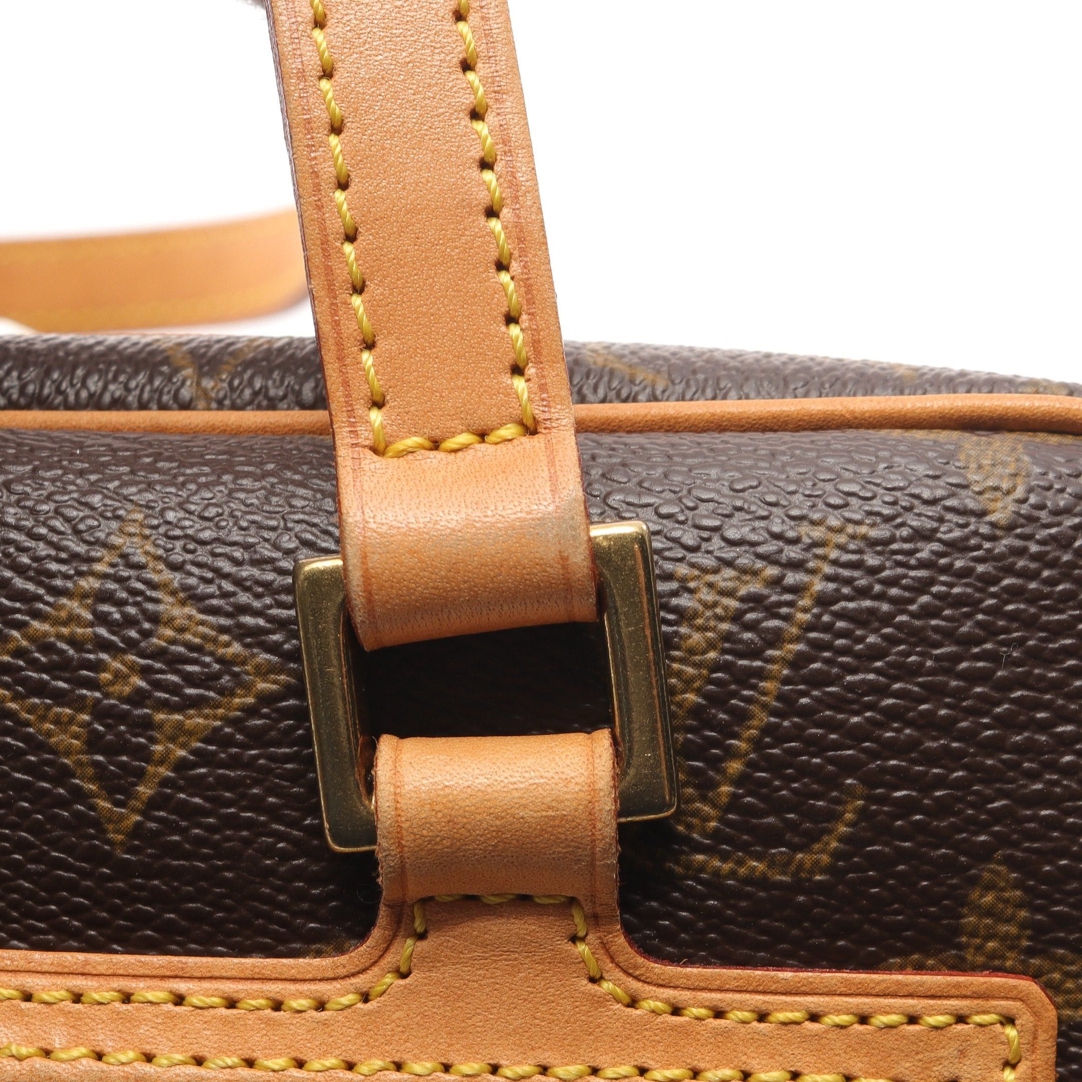 Louis Vuitton Louis Vuitton Cite Mm Monogram Shoulder Bag Leather Brown Size ONE SIZE - 8 Thumbnail