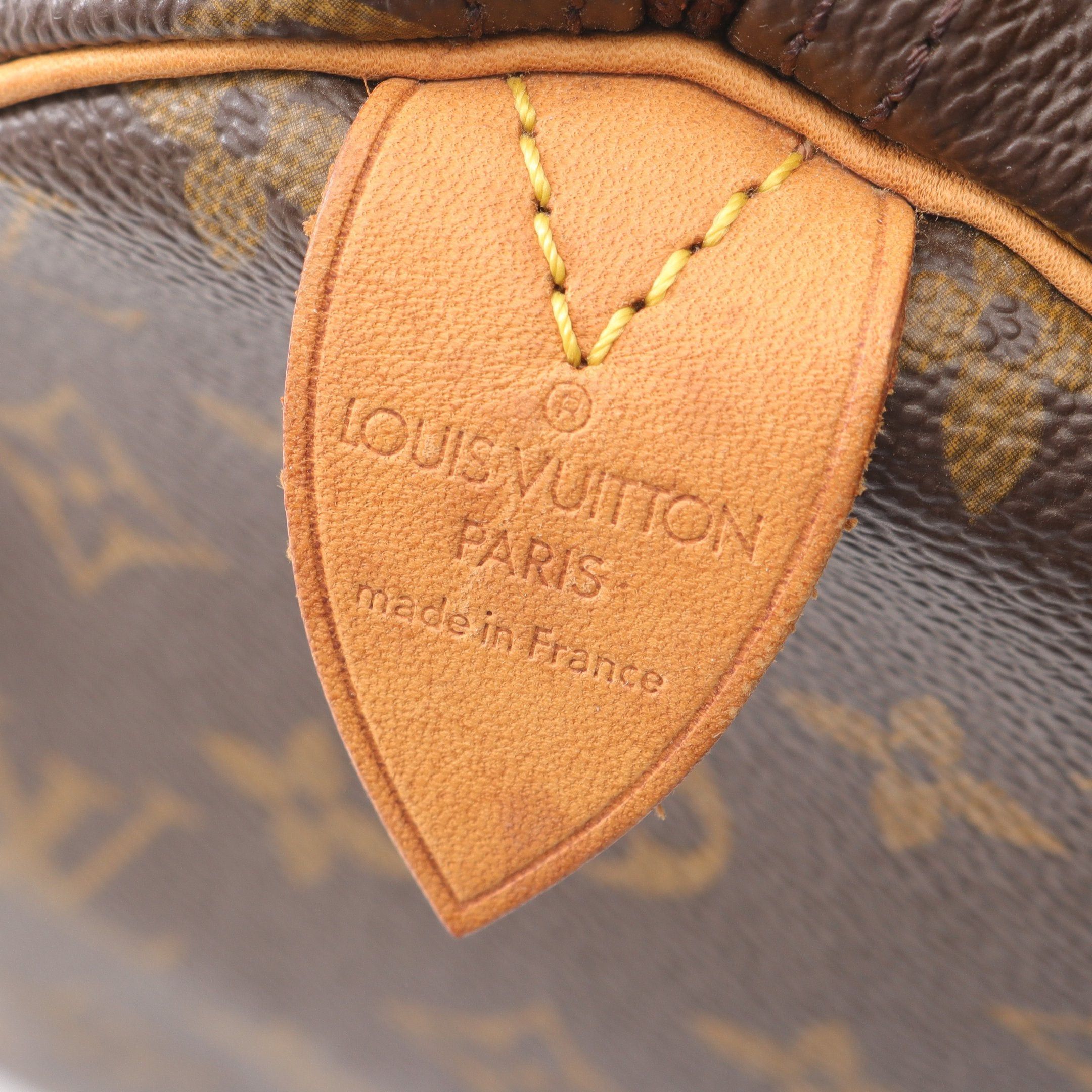Louis Vuitton Louis Vuitton Speedy 30 Monogram Handbag Leather Brown Size ONE SIZE - 4 Thumbnail
