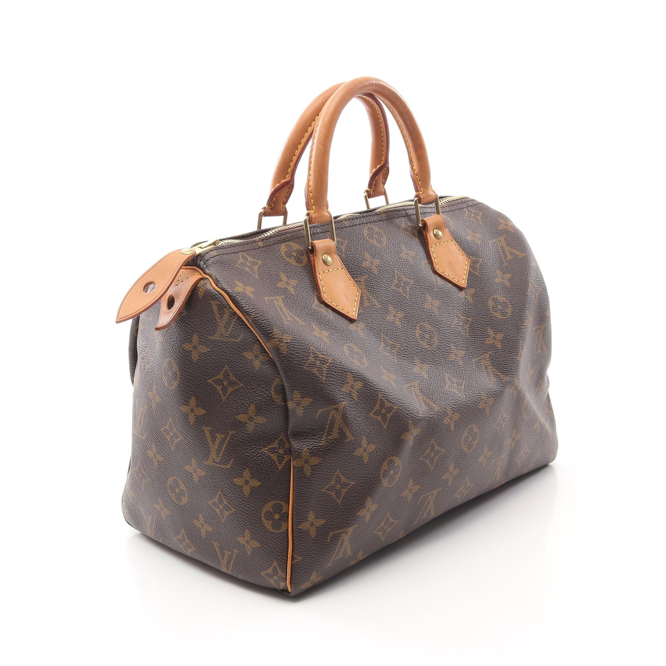 Louis Vuitton Louis Vuitton Speedy 30 Monogram Handbag Leather Brown Size ONE SIZE - 2 Thumbnail
