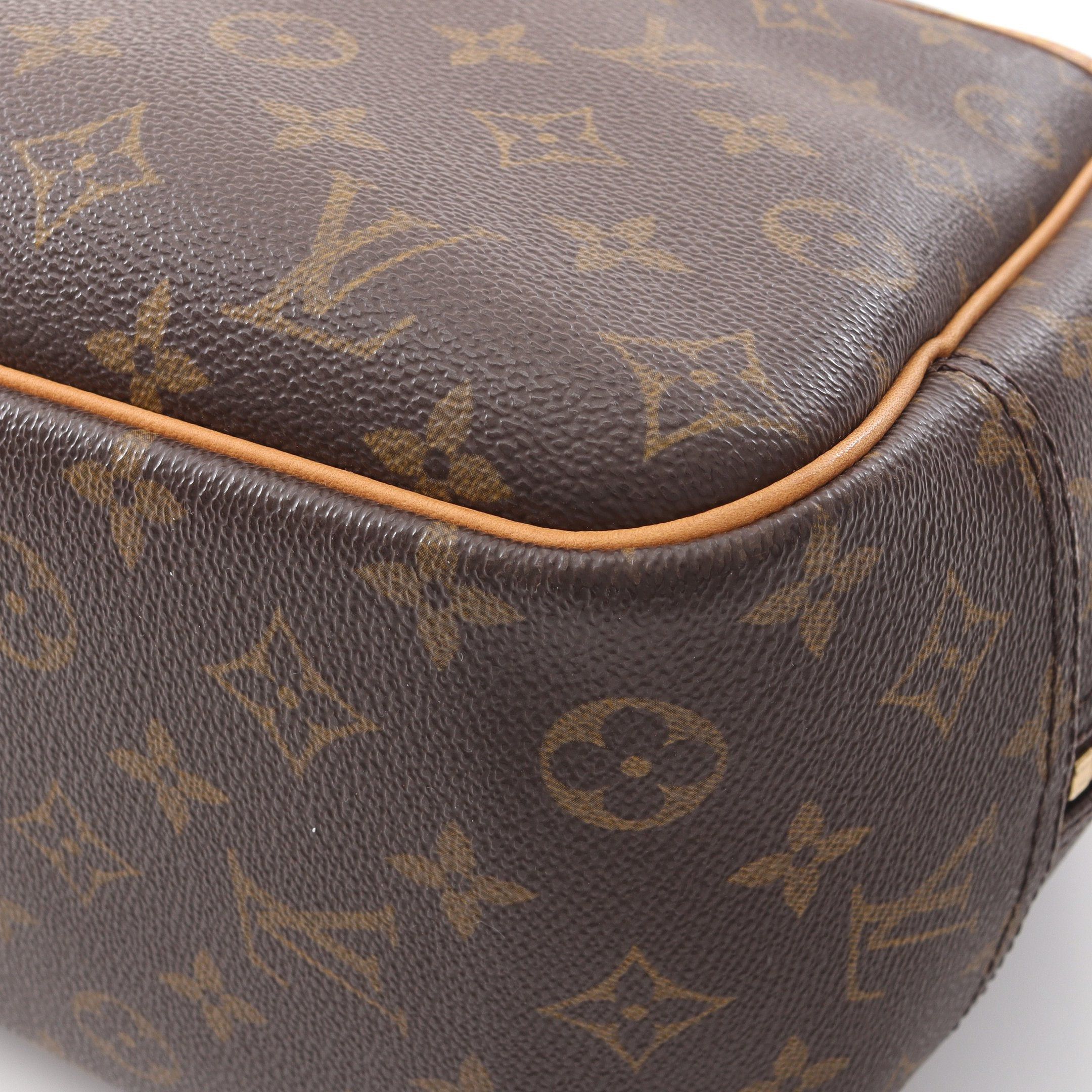 Louis Vuitton Louis Vuitton Deauville Bowling Vanity Monogram Handbag Leather Brown Size ONE SIZE - 12 Thumbnail