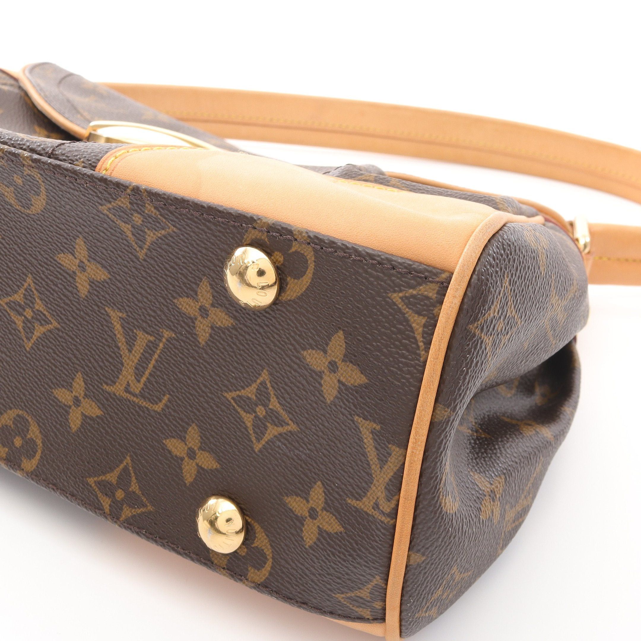 Louis Vuitton Louis Vuitton Beverly Mm Monogram Shoulder Bag Leather Brown Size ONE SIZE - 9 Thumbnail