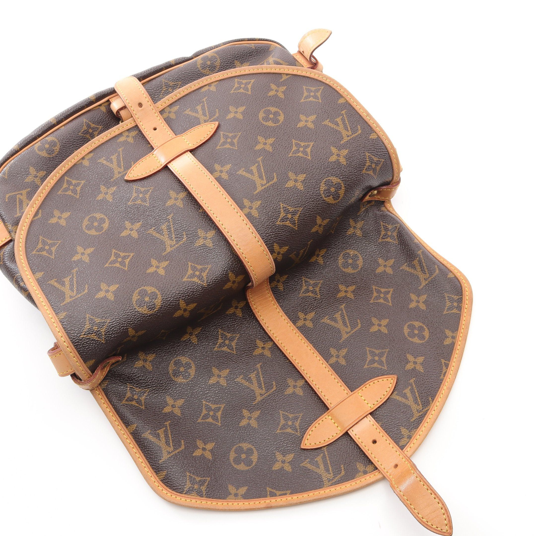 Louis Vuitton Louis Vuitton Saumur 30 Monogram Shoulder Bag Leather Brown Size ONE SIZE - 12 Thumbnail